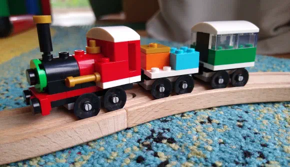 Lego Trains on Brio Track